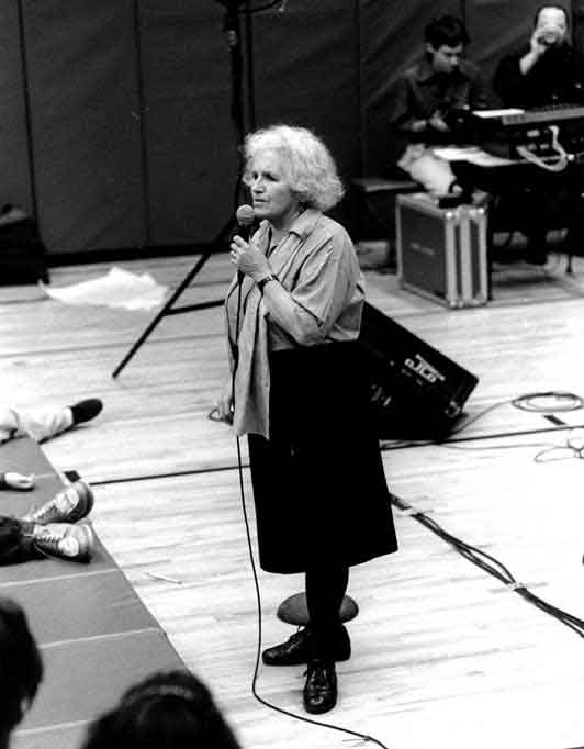 Grace speaking at WRL 60th anniversary event