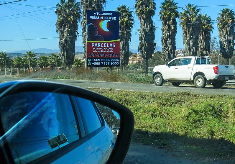 eclipse billboard used to sell real estate