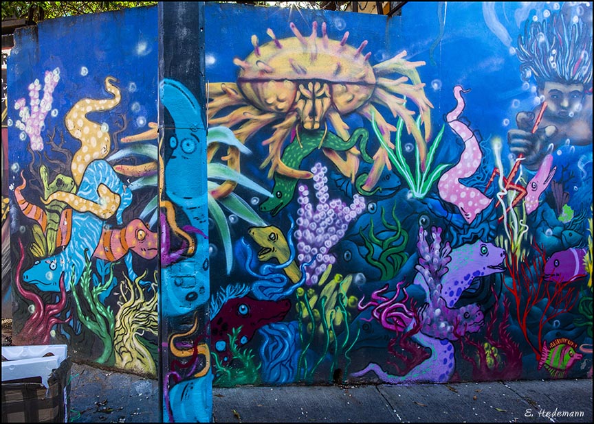 under the sea mural